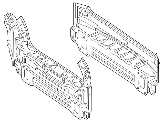 1676404600 - Rear End: Rear-End Center Section for Mercedes-Benz: GLS450, GLS580, GLS63 AMG, Maybach GLS600 Image image