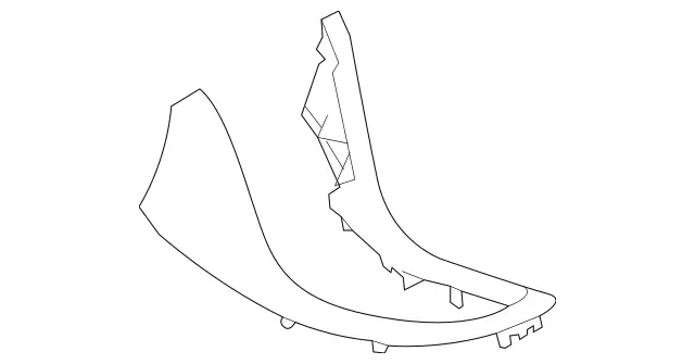 21968003363D02 - Body: Upper Trim for Mercedes-Benz Image