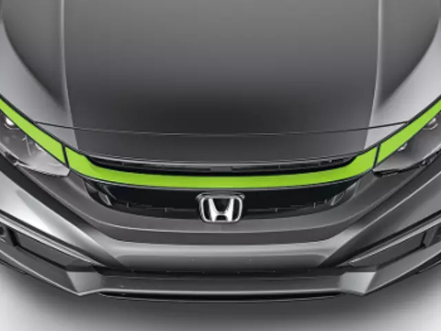 8F21TBA1B0A - Exterior: 2019 Honda Civic - Garnish Front Grille *GY30P* (Energy Green Pearl) for Honda: Civic Image