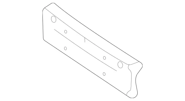 1678851909 - Attachment Parts: License Plate Holder for Mercedes-Benz: GLS450, GLS580, GLS63 AMG, Maybach GLS600 Image image
