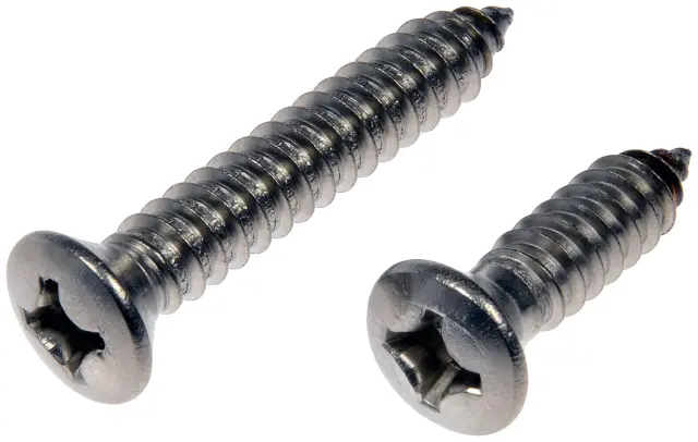784180D - : Self Tapping Screws - Stainless Steel - Oval Head - No.14 X 1 In., 1-1/2 In. for Dorman Image