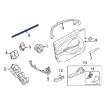 LJ8Z5821457A - Body: Belt Weather-strip for Ford: Mustang Mach-E Image