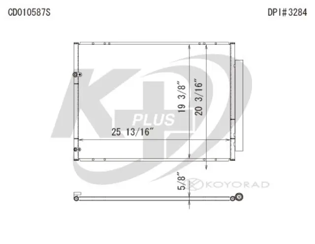 CD010587 - Air Conditioning &amp; Heat: Koyorad A/C Condenser for Koyo Image