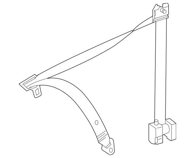 23086006858J17 - Electrical: Seat Belt Assembly for Mercedes-Benz Image