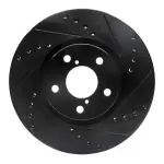 63313039R - : DFC Brake Rotor - Drilled and Slotted - Black for DYNAMIC FRICTION Image