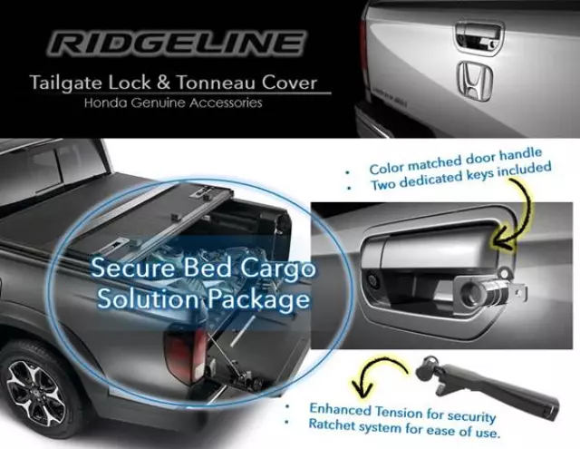 8Z07T6Z140E - Serviceable Components: Tailgate Lock Handle, Modern Steel Metallic for Honda: Ridgeline Image