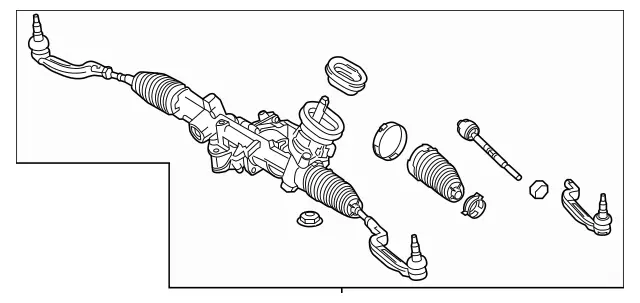 2464605301 - : Steering Gear for Mercedes-Benz: GLA250 Image