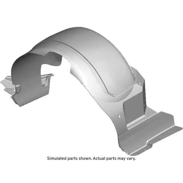 15874589 - : Rear Driver Side Wheelhouse Liner with Insulators for Chevrolet: Corvette Image