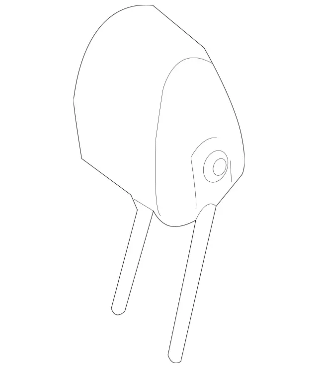 2059700102 - Driver Seat: Head Restraint for Mercedes-Benz: C43 AMG, C63 AMG, C63 AMG S, E400, E450, E53 AMG Image image