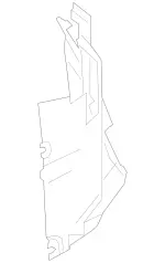 2226208301 - Cowl, Front Panel: Partition for Mercedes-Benz: Maybach S550, Maybach S560, Maybach S600, Maybach S650, S450, S550, S550e, S560, S600, S63 AMG, S65 AMG Image