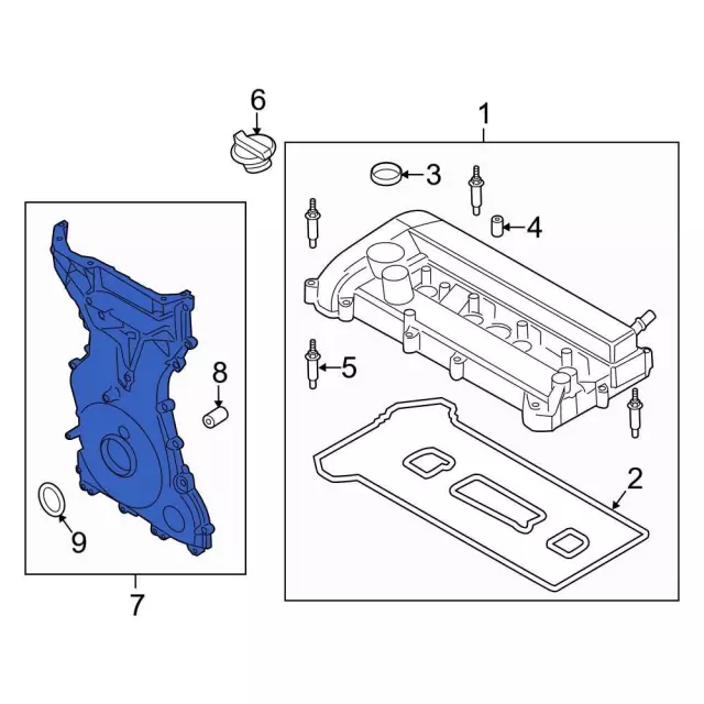 Engine Timing Cover - Ford (KS7Z-6019-B)