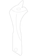 2036260714 - Cowl, Front Panel: Holder for Mercedes-Benz: C230, C240, C280, C32 AMG, C320, C350 Image