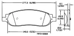 13054192 - : Disc Brake Pad Set for OmniParts Image