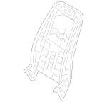 2129101434 - Driver Seat: Backrest Frame for Mercedes-Benz Image