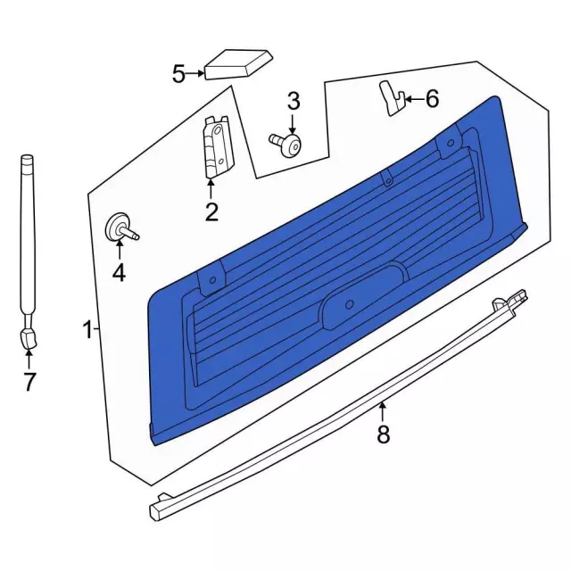 M2DZ7842006E - Body: Back Glass for Ford: Bronco Image