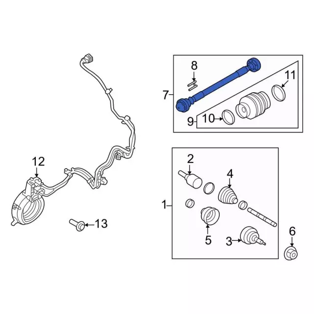 ML3Z4R602KX - : Drive Shaft for Ford: F-150 Image