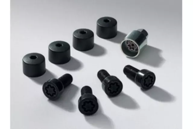 1K0698137A - : Lockable Wheel Bolt Set for Volkswagen: Beetle, CC, e-Golf, Eos, Golf, Golf Alltrack, Golf R, Golf SportWagen, GTI, Jetta, Passat, R32, Rabbit, Tiguan Image