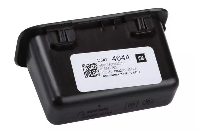 23474644 - : Jet Black Front Floor Console Front Compartment for GM Image