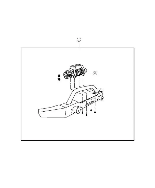 Power Winch Kit - Mopar (82202612AC)