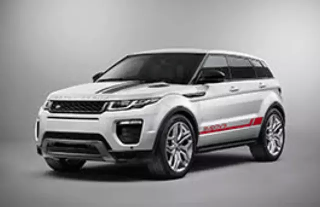VPLVB0159CAH - Exterior: Vehicle Decals, Urban, Left Side, Red for Land Rover: Range Rover Evoque Image