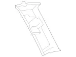 25169065257H21 - Body: Pillar Trim for Mercedes-Benz Image