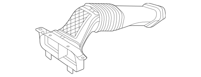 1770900982 - Chassis Sheet Metal/Air Intake: Accordion Hose for Mercedes-Benz: GLE580, GLS580 Image image