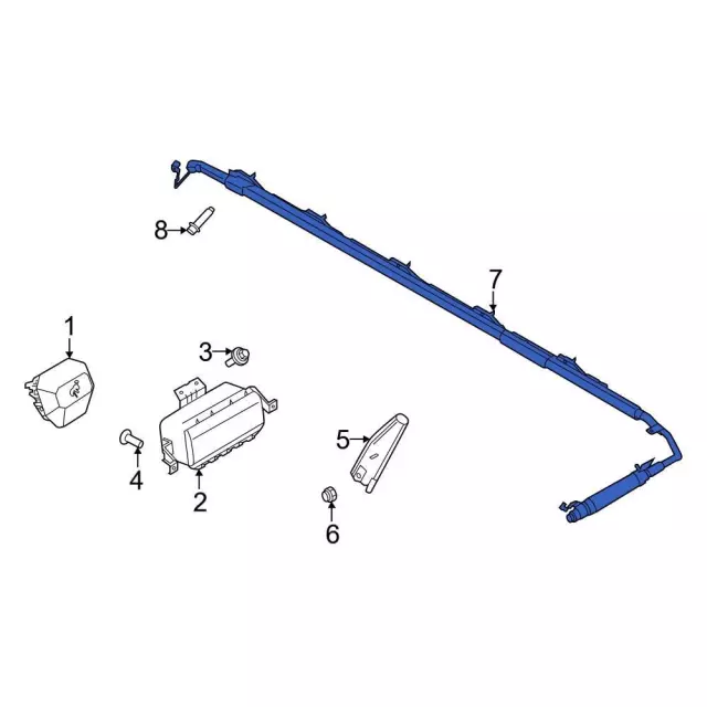 M2DZ54042D94B - Electrical: Curtain Air Bag for Ford: Bronco Image