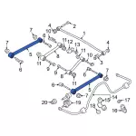 MB3Z5A649B - Suspension: Upper Link for Ford: Bronco Image