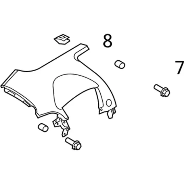 BA1Z78044F58CC - : 2011-2015 Lincoln MKX - Upper Panel for Lincoln: MKX Image