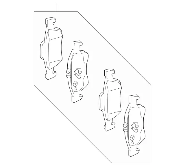 74206820 - : Brake Pads Rear for Mercedes-Benz Image