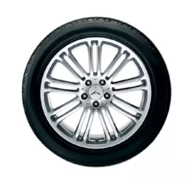 66474314 - : Wheel Denebola (19 Inch) 9-Twin-Spoke - Sterling Silver for Mercedes-Benz Image