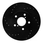 63313007L - : DFC Brake Rotor - Drilled and Slotted - Black for DYNAMIC FRICTION Image