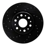 63348090L - : DFC Brake Rotor - Drilled and Slotted - Black for DYNAMIC FRICTION Image