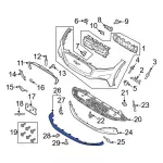 LJ8Z17D957EA - : 2021-2024 Ford Mustang Mach-E - Lower Molding for Ford: Mustang Mach-E Image