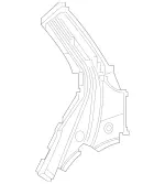 2136373700 - Side Walls: C-Pillar, Outer for Mercedes-Benz Image