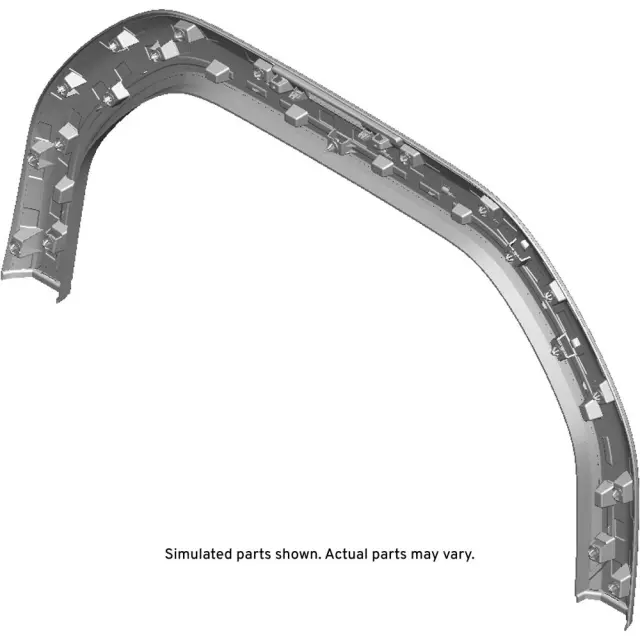 84660042 - Body: Wheel Opening Molding for GMC: Sierra 2500 HD, Sierra 3500 HD Image