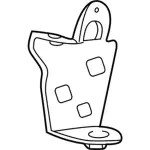 XR3Z9D665AA - Emission System: Vapor Canister Bracket for Ford: Mustang Image