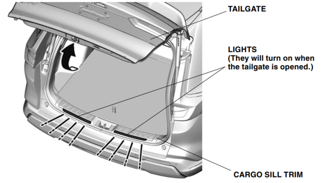 Illuminated Cargo Sill Trim - Hybrid - Honda (08E17-3A0-110B)