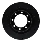 63340047R - : DFC Brake Rotor - Drilled and Slotted - Black for DYNAMIC FRICTION Image
