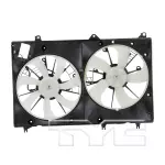 622000 - : Dual Radiator and Condenser Fan Assembly - Replaces Toyota 16361-0P180, 16363-0P190, 16711-31370 for TYC Image
