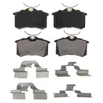 ZX340 - : QuickStop Rear Disc Brake Pad Set Semi-Metallic for WAGNER BRAKE Image