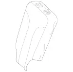 25192001358K59 - : Seat Back Cover for Mercedes-Benz Image