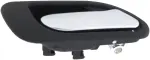 81604 - : Interior Door Handle Rear Right Chrome Lever/Black Housing for Dorman Image