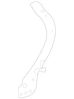 2166200891 - Cowl, Front Panel: Shell for Mercedes-Benz Image