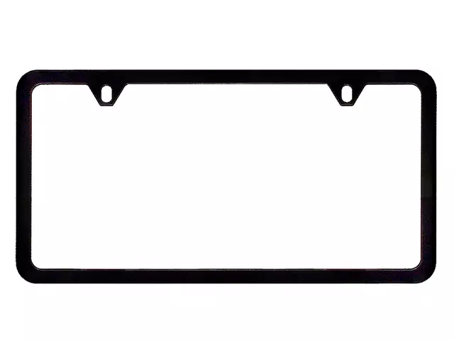 83Z37 - Exterior: License Plate Frame No Logo, Slimline for Mazda: 2, 3, 5, 6, CX-3, CX-5, CX-7, CX-9, MPV, MX-5 Miata, RX-8, Tribute Image