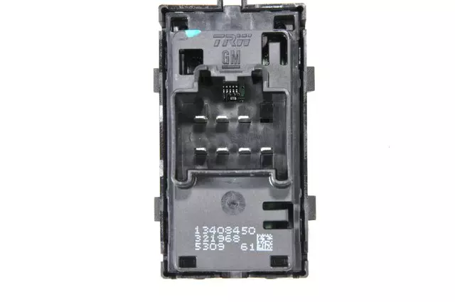 Jet Black Rear Side Door Window Switch - GM (13408450)