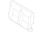 4639200916 - Rear Seat Bench: Padding for Mercedes-Benz Image
