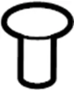 76876W5000 - Body: Side Seal Retainer Clip for INFINITI: M35h, M37, M56, Q70, Q70L Image image