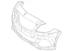 24288522259999 - Body: Bumper Cover for Mercedes-Benz Image