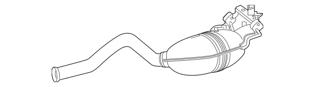 2384904100 - Exhaust System: Exhaust Gas Line, Rear for Mercedes-Benz: E53 AMG Image image